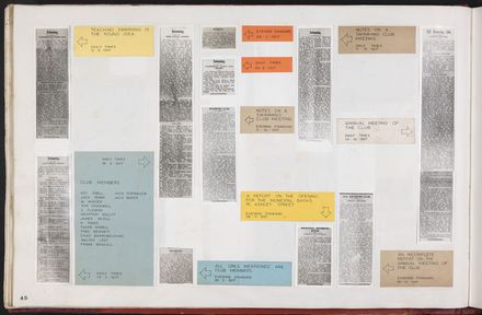 PN Amateur Swimming Club archive book