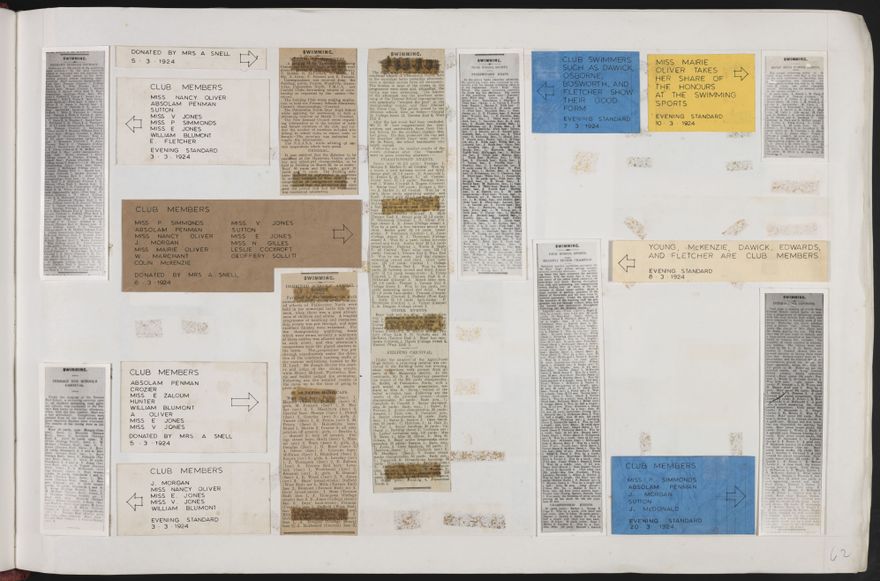 PN Amateur Swimming Club archive book