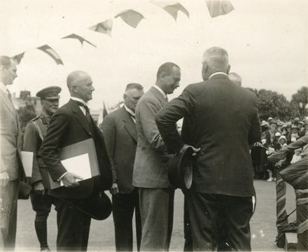 Duke of Gloucester at a Civic Reception in the Square