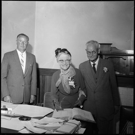 "Married at 91 years" Signing the registry