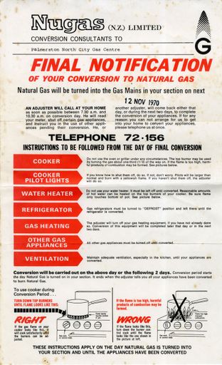 Conversion to Natural Gas leaflet