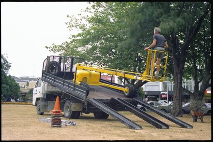 Trimming trees in The Square