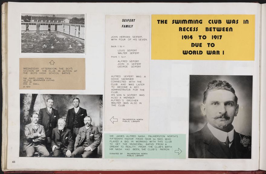 PN Amateur Swimming Club archive book