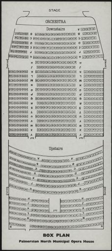 Palmerston North Municipal Opera House Box Plan 1