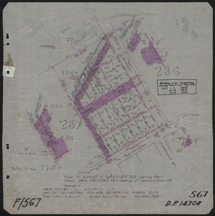 Survey Plans (subdivisions) 1938 - 1951