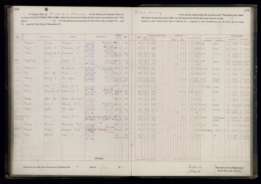 Rate book, 1910-1911 - 2021Pa_PNCC2-23-2-V18_033999-0107