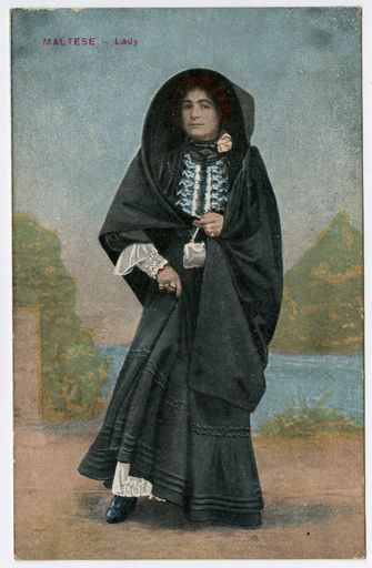 "Maltese Lady" - postcard from Joe Marshall