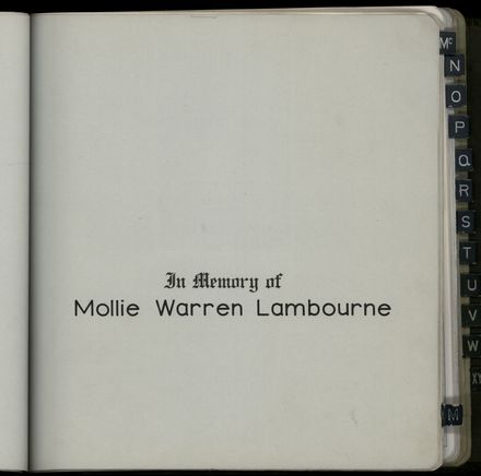 Memorial Book Register