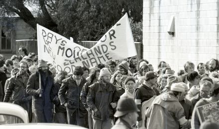 Protesters arrested in Anti-Springbok Tour march