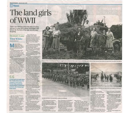 Memory Lane - "The land girls of WWII"