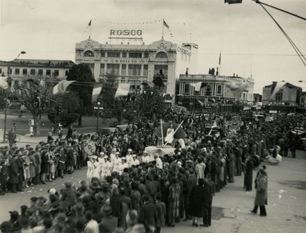 Victory Over Japan celebration parade, The Square