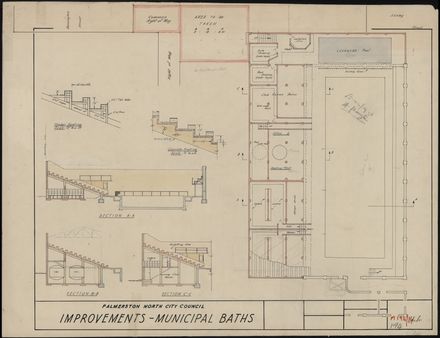 Plan of improvements for Municipal Baths