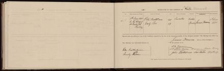 Marriage register 1870 - 1880