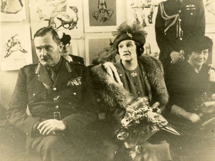 Governor General, Lieutenant-General Sir Bernard Cyril Freyberg and Lady Freyberg, with Mrs A Mansford
