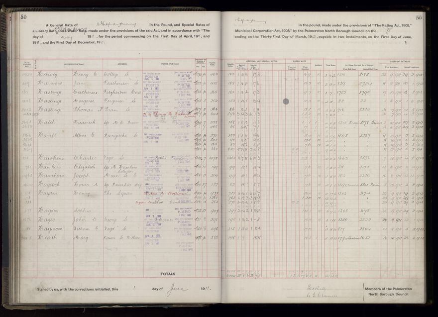 Rate book, 1911-1912 - 2021Pa_PNCC2-23-2-V19_034000-0053