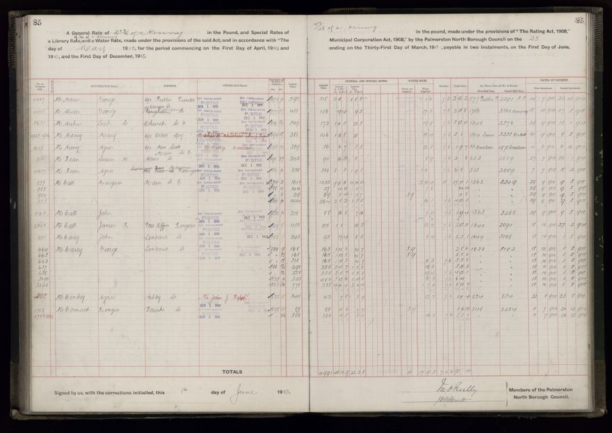 Rate book, 1910-1911 - 2021Pa_PNCC2-23-2-V18_033999-0088
