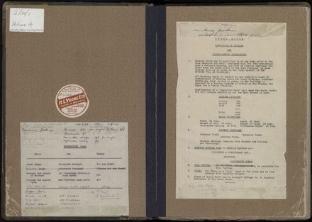 Municipal Opera House and Coronation Hall, Register of Bookings