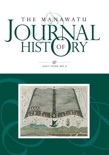 The Manawatu Journal of History: Issue 4