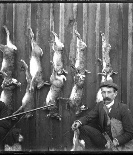 Rabbit Hunters with Game