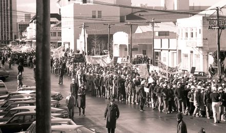 Police Lines in Cuba Street