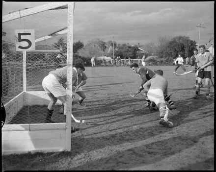 "Nearly a Goal for New Zealand" - Hockey Test Match