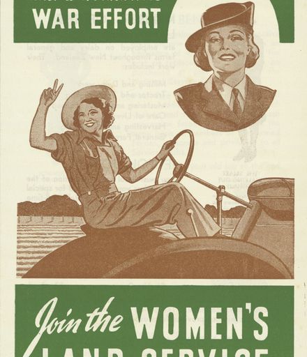 Page 1: 'Join the Women's Land Service' pamphlet
