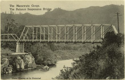 Ballance Suspension Bridge, near Manawatu Gorge