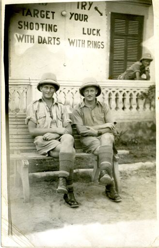 Ron Grammer and another soldier in Cairo