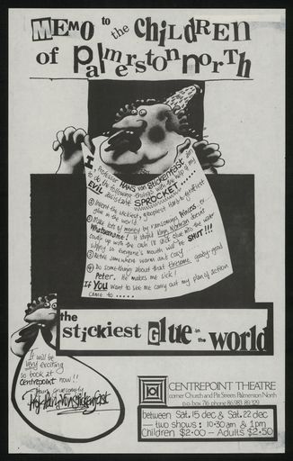 The Stickiest Glue in the World - Centrepoint Theatre poster