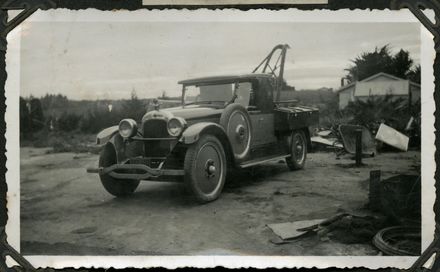 Tow truck at Bunnythorpe Garage