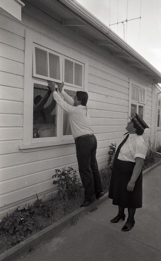 Māori Wardens Examine Property in Marton