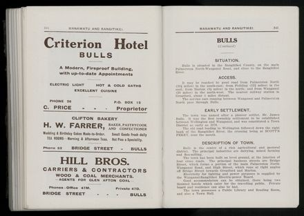 Bradbury's Illustrated Series No. XI. Manawatu and Rangitikei Districts 125