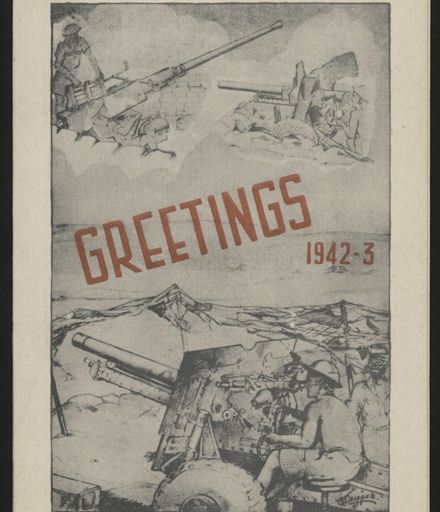 Christmas Card - New Zealand Artillery