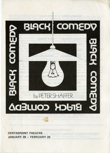Black Comedy - Centrepoint Theatre programme