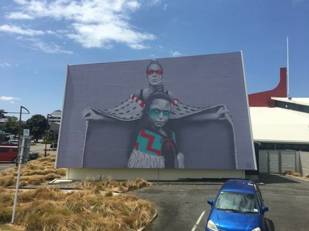 Street Prints Papaioea - Mural on Globe Theatre