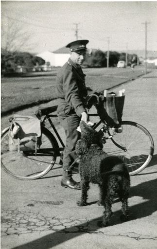 Michael Kopytko delivering mail