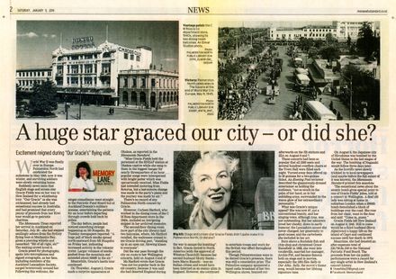 Memory Lane - "A huge star graced our city - or did she?" - Resource cover image