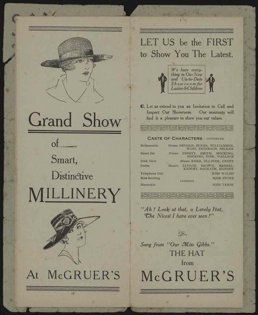 Our Miss Gibbs: A Musical Comedy in Two Acts 7