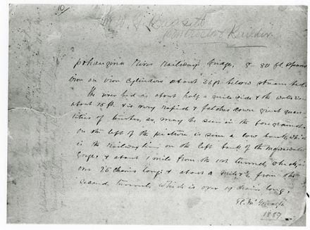 Pohangina River Railway Bridge - reverse