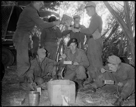 "Rangitikei River Proves Barrier to Army" Breakfast Stop While Under Manoeuvres - Resource cover image
