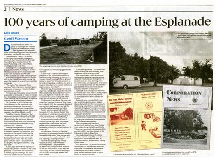 Back Issues:  100 years of camping at the Esplanade - Resource cover image