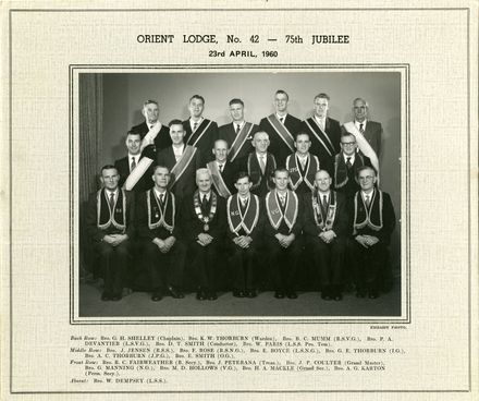 Orient Lodge No. 42 - 75th Jubilee