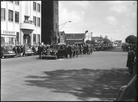 Air Force Funeral Procession Outside All Saints Church