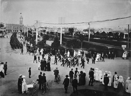 2nd Field Ambulance Corps parade, The Square