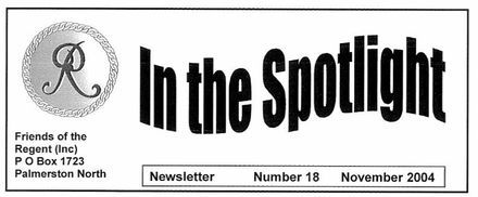 "In the Spotlight" - the magazine of the Friends of the Regent (Theatre)