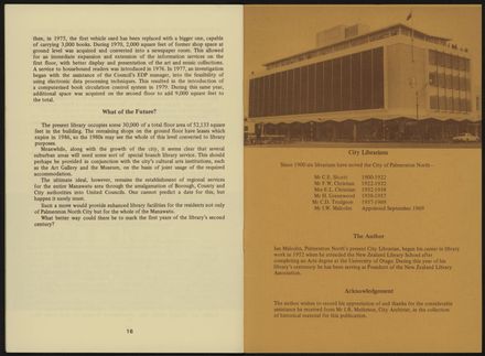History of Palmerston North City Library, 1879-1979 10