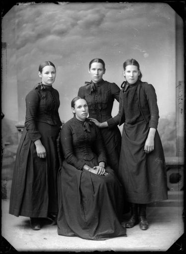 Unidentified group of young women