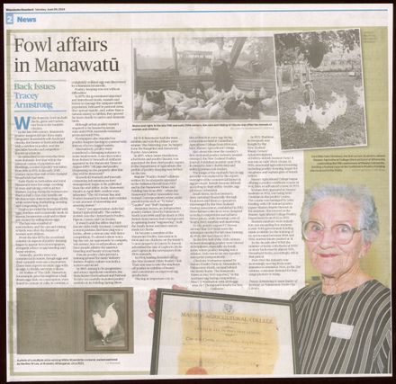 Back Issues:  Fowl affairs in Manawatū