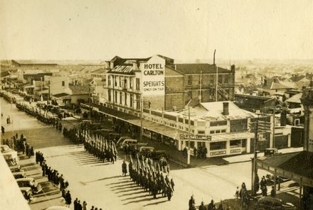 Māori Battalion marching in Palmerston North (2)