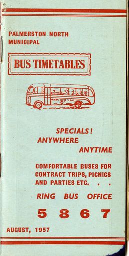 Palmerston North Municipal Bus Timetable